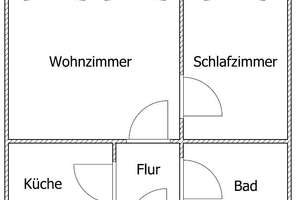 Klein, aber fein: 2-Zimmer-Souterrain-Wohnung - Auf Wunsch mit Mietergarten – Itterstr. 105, 40589 Holthausen, Düsseldorf – Vorschaubild 6