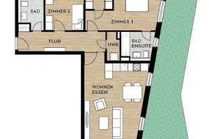 Wohnen mit Stil: elegante Gartenwohnung mit Sonnenterrasse, zwei Bädern und moderner Markenküche – Kohlensiepenstraße 34, 44269 Schüren, Dortmund – Vorschaubild 16