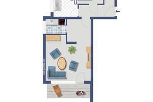 ** 1,5 Zimmer Erdgeschoss Single-Apartment mit Balkon in ruhiger Wohnlage ** – Drostenhof 5, 45309 Schonnebeck, Essen – Vorschaubild 6
