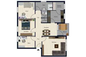Großzügige Wohnung mit Aufzug, Balkon und drei Schlafzimmern in zentraler Lage von Regensburg – Die vollständige Adresse der Immobilie erhältst du vom Anbieter., 93055 Ostenviertel, Regensburg – Vorschaubild 3