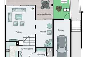 S-Riedenberg: gepflegte DHH mit Garage und Sonnenbalkon! – Stuttgart – Vorschaubild 12