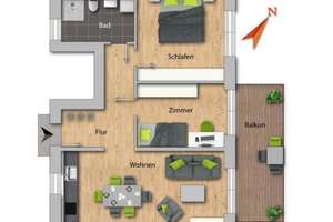 Neubau - Moderne 3-Zimmerwohnung in Balingen – Die vollständige Adresse der Immobilie erhältst du vom Anbieter., 72336 Balingen – Vorschaubild 19