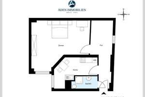 VERMIETET! PROVISIONSFREI! Ruhige 1-Zimmer-Wohnung im Gartenhaus – attraktive Investition – Gärtnerstraße 6, 10245 Friedrichshain, Berlin – Vorschaubild 2