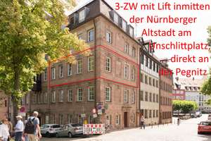 Helle 3-Zimmer Wohnung in Nürnbergs Altstadt St. Lorenz - Burgblick – Die vollständige Adresse der Immobilie erhältst du vom Anbieter., 90403 Altstadt, St. Lorenz, Nürnberg – Vorschaubild 1