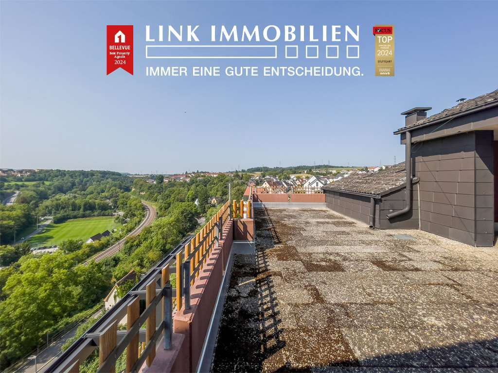 Traumhafte 3,5-Zimmer-Penthousewohnung mit XXL-Terrasse und Panoramablick!