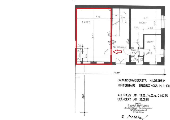 Grundriss EG - links