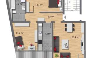 Einzugsbereit! Neuwertige 3,5-Raum-Dachgeschosswohnung mit Balkon und TG-Stellplatz in Frohnhausen – Die vollständige Adresse der Immobilie erhältst du vom Anbieter., 45145 Frohnhausen, Essen – Vorschaubild 20