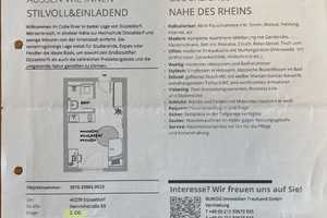 Schickes, voll möbliertes Apartment  – Heinrichstraße 83, 40239 Düsseldorf – Vorschaubild 2