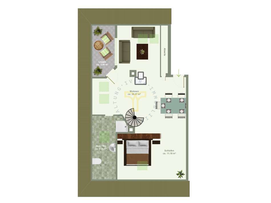 Ausgebauter Spitzboden