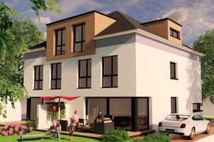 DHH! Effizienzklasse A+, KfW 40 mit PV-Anlage, Fußbodenheizung, inklusive Grundstück mit Keller! – Urdenbacher Allee 0, 40593 Düsseldorf – Vorschaubild 2