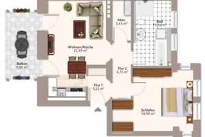 Exklusive und energieeffiziente 2-Zimmer-Wohnung mit Balkon in Elbnähe! – Alt Salbke 73, 39122 Salbke, Magdeburg – Vorschaubild 13