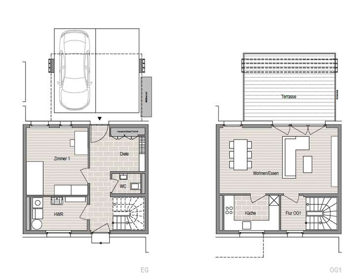 Grundriss EG und 1.OG_