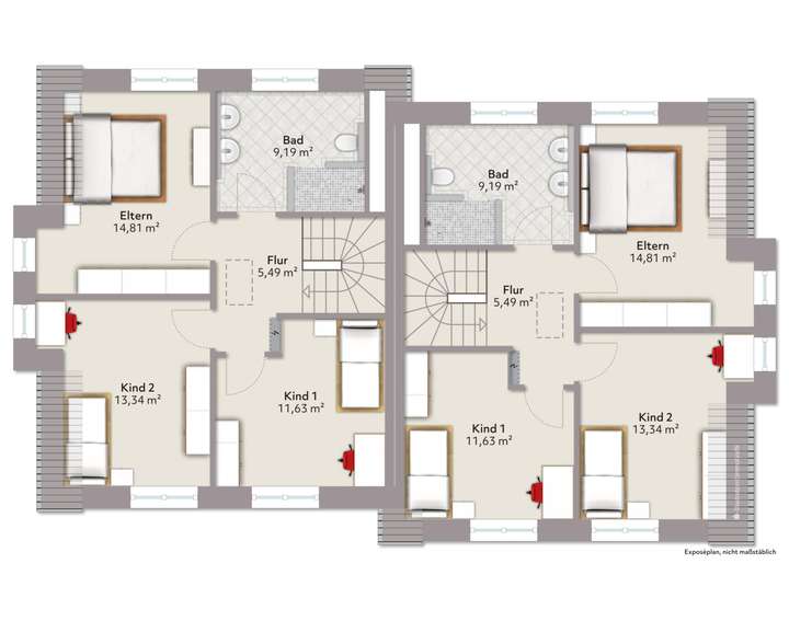 Grundriss Dachgeschoss 1.4.1