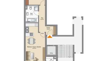 Moderne 2-Zimmer-Wohnung mit Westbalkon, Ostloggia, Aufzug & Carport in der Fürther Südstadt – Fichtenstraße 43, 90763 Nördliche Südstadt, Fürth – Vorschaubild 14