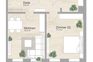 Stilvolle 3-Zi.-Wohnung *Designbelag *modernes Badezimmer* – 4347 Schönefeld-Abtnaundorf, Leipzig – Vorschaubild 18