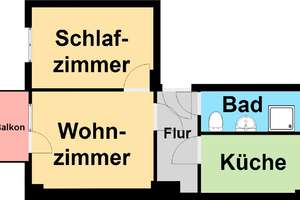 2-Raum-Wohnung mit Balkon in Dresden Pieschen – 1127 Pieschen-Süd, Dresden – Vorschaubild 2