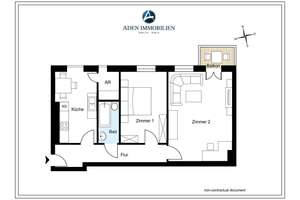 *Provisionsfrei! Handwerkerwohnung: renovierungsbedürftige 2 Zi.-Altbauwohnung mit Balkon unweit vom – Philippistr. 3, 14059 Charlottenburg, Berlin – Vorschaubild 4