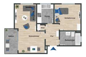 Attraktive 2-Zimmer-Wohnung in gepflegter Wohnanlage mit Stellplatz – 97076 Lengfeld, Würzburg – Vorschaubild 17