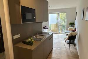 Moderne Neubauwohnung Voll möbliertes 1-Zimmer-Apartment mit Balkon in Darmstadt – Die vollständige Adresse der Immobilie erhältst du vom Anbieter., 64295 Darmstadt-West, Darmstadt – Vorschaubild 5