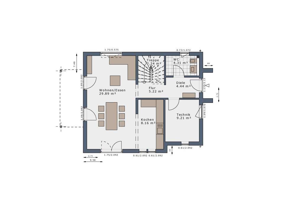 Grundriss Erdgeschoss