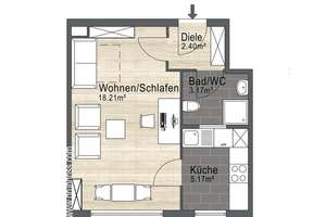 Schwabing-West: Befristet vermietetes Apartment in guter Lage – Die vollständige Adresse der Immobilie erhältst du vom Anbieter., 80804 Am Luitpoldpark, München – Vorschaubild 18