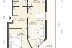 Lichtdurchflutete 2-Zimmer-Wohnung mit Dachterrasse und EBK – Königsberger Straße 19, 12207 Lichterfelde, Berlin – Vorschaubild 19