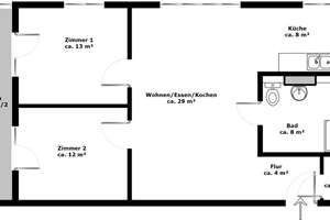 Zeitgemäß wohnen im Neubau | offene Küche und Balkon | Aufzug | Fußbodenheizung | Tiefgarage – Leipziger Straße 70, 1127 Pieschen-Süd, Dresden – Vorschaubild 2