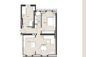 Stilvoll renovierte 3-Zimmer-Dachgeschosswohnung nahe Volksgarten! Vorgebirgstr. 7, WE 14 – Vorgebirgstr 7, 50677 Neustadt/Süd, Köln – Vorschaubild 4