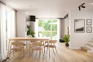 Neubau! Modernes Reihenmittelhaus mit 40 m2  Ausbaureserve im DG und Blick auf die Berge – Rosenheim (Kreis) – Vorschaubild 1