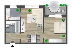 Beste Aussichten für Paare - 2-Raum-Wohnung mit Balkon – Altendorfer Str. 50, 9113 Altendorf, Chemnitz – Vorschaubild 6