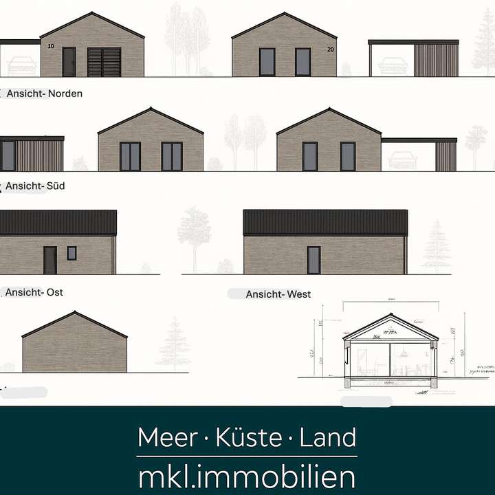 Ansichten und Schnitte