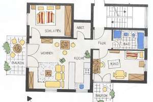 3 Zimmer Wohnung naturnah in Pforzheim – Im Fuchsenacker 10, 75180 Büchenbronn, Pforzheim – Vorschaubild 2