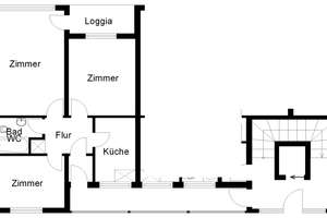 Sanierte 3-Zi.-Wohnung im Erdgeschoss mit bodengleicher Dusche – Sophienhof 1, 49084 Schinkel, Osnabrück – Vorschaubild 1