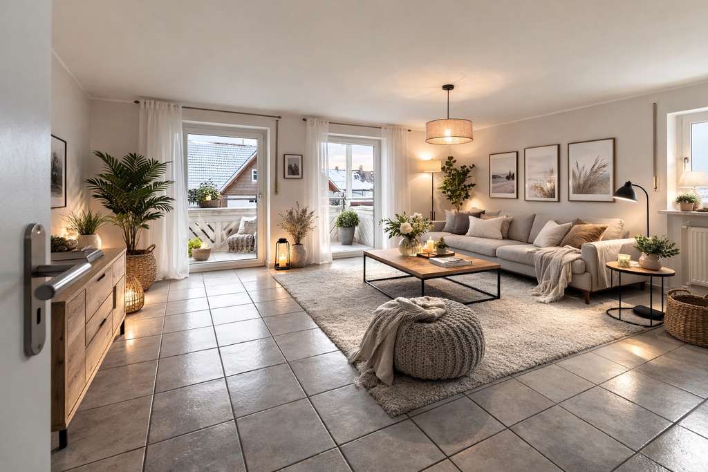 Immobilie in Schwabhausen - Sonniges Mehrfamilienhaus (4 WE) auf einem ca. 560 m2 großem Feldrandgrundstück - Bild 3