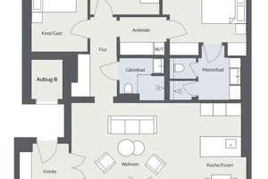 Exklusive Neubauwohnung in Bestlage von Düsseltal: 5 Zimmer, EBK, Aufzug und TG – Die vollständige Adresse der Immobilie erhältst du vom Anbieter., 40237 Düsseltal, Düsseldorf – Vorschaubild 16