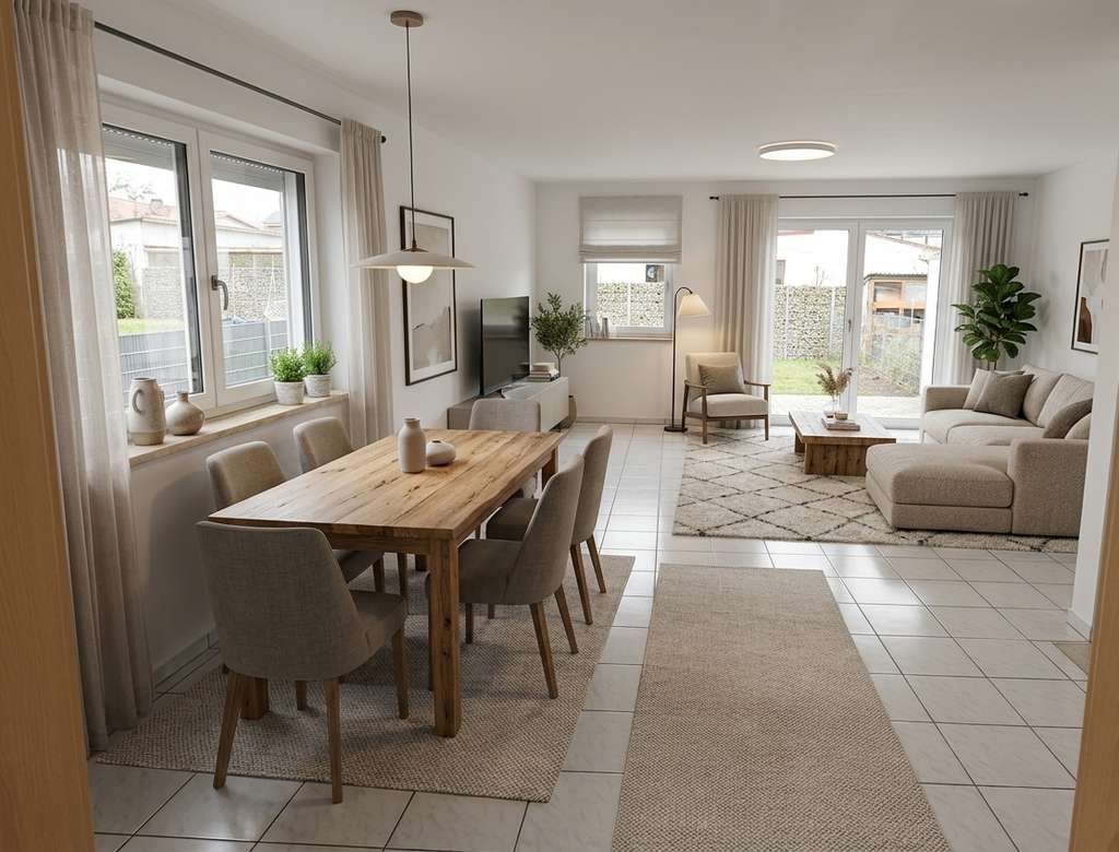 Immobilie in Langenmosen - Reiheneckhaus voll Unterkellert in Langenmosen mit Garage Provisionsfrei - Bild 1