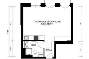 SCHWIND IMMOBILIEN - exklusives Studio-Apartment mit Balkon und Wohlfühlambiente – Die vollständige Adresse der Immobilie erhältst du vom Anbieter., 64285 Mitte, Darmstadt – Vorschaubild 20