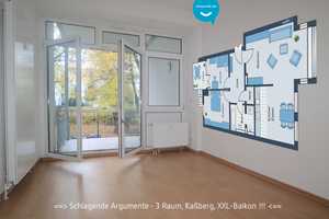 Kaßberg • mit XXL-Balkon • 3 Zimmer • im Erdgeschoss • gleich anschauen! – Chemnitz – Vorschaubild 1