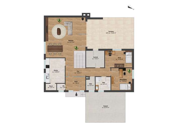 Grundriss Erdgeschoss