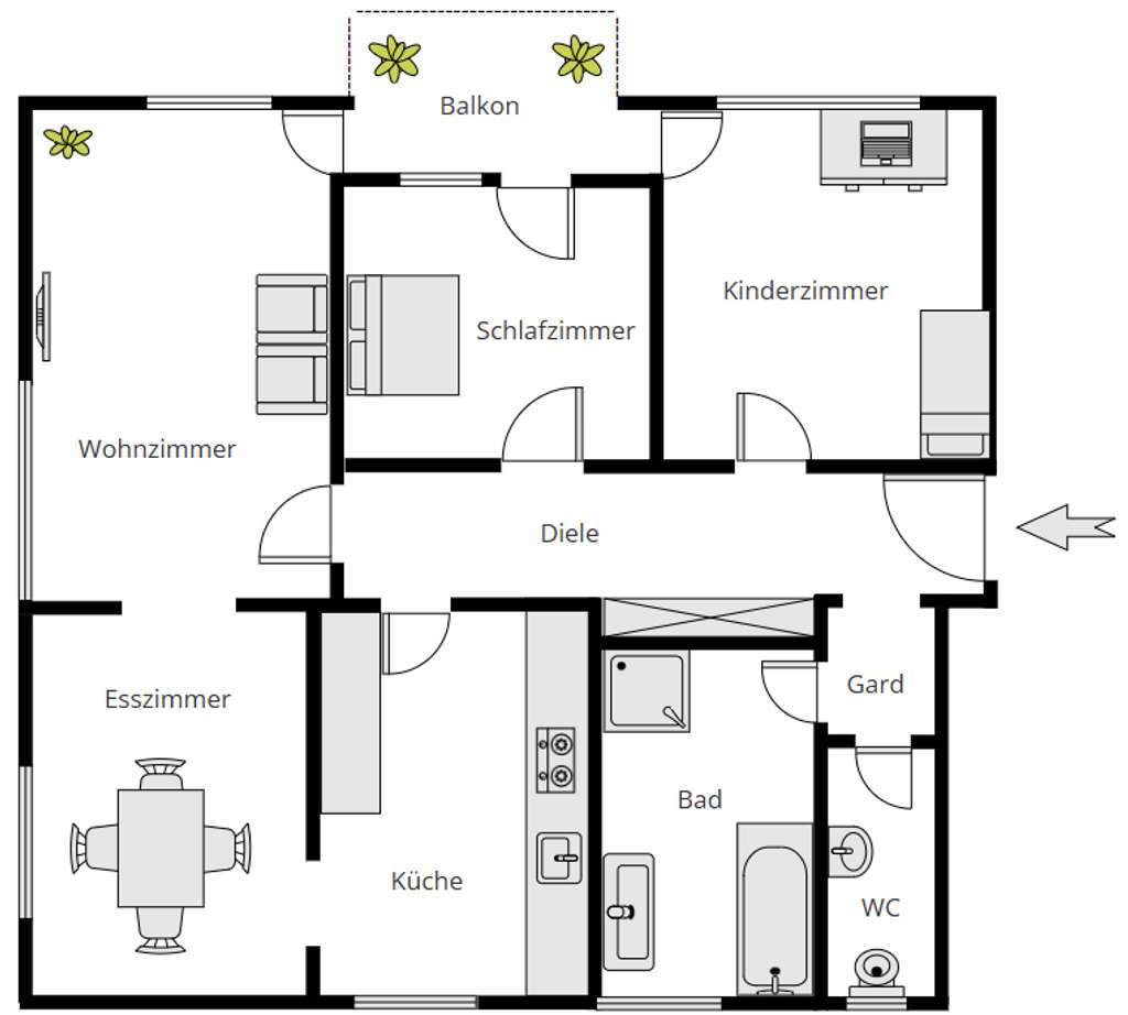 Stilvoll moderne 4-Zimmer-Wohnung in Reutlingen-Sondelfingen mit Balkon & Stellplatz