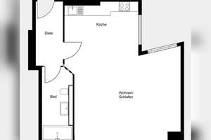Tauschwohnung: Große Einzimmerwohnung ruhig und schön – Naugarder Straße 39, 10409 Prenzlauer Berg, Berlin – Vorschaubild 1