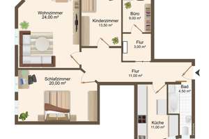 Stilvolle 3,5-Zimmer-Wohnung im gepflegten Altbau! – Die vollständige Adresse der Immobilie erhältst du vom Anbieter., 39112 Sudenburg, Magdeburg – Vorschaubild 17