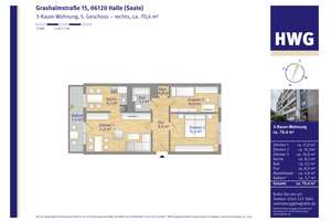 Gemütliche Wohnung für Ihre Familie ab Juni – Grashalmstraße 16, 6120 Heide-Nord/Blumenau, Halle (Saale) – Vorschaubild 10