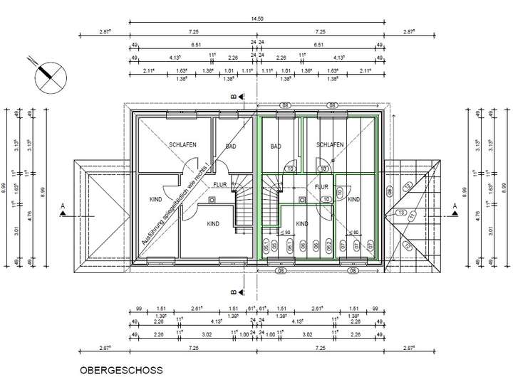 Grundriss Obergeschoss