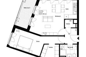 Zentrale 2-Raum-Wohnung mit Einbauküche und Balkon – Schweriner Straße 47, 1067 Wilsdruffer Vorstadt/Seevorstadt-West, Dresden – Vorschaubild 7