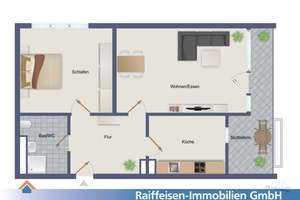 Schöne 2-Zimmer Wohnung mit Blick ins Grüne in Königswiesen
 – Die vollständige Adresse der Immobilie erhältst du vom Anbieter., 93051 Großprüfening-Dechbetten-Königswiesen, Regensburg – Vorschaubild 11