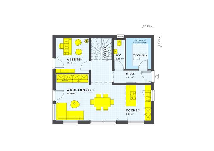 Grundriss Erdgeschoss Eingang