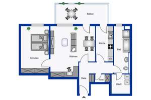 Barrierefreie 2-Zimmer-Wohnung in Klarenthal  – Die vollständige Adresse der Immobilie erhältst du vom Anbieter., 65197 Klarenthal, Wiesbaden – Vorschaubild 12
