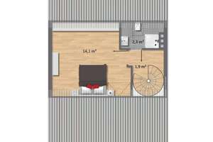 Lebensqualität am Hexbachtal - 2,5 Raum Maisonette - Wohnung mit Sonnen-Balkon und Tiefgaragenplatz – Im Wulve 41, 45359 Schönebeck, Essen – Vorschaubild 23