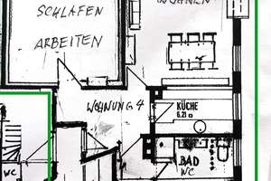 Großzügige, lichtdurchflutete 2-Zimmer-Wohnung, unterhalb Flüsseviertel Kassel – Die vollständige Adresse der Immobilie erhältst du vom Anbieter., 34119 Bad Wilhelmshöhe, Kassel – Vorschaubild 17